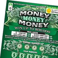 Money Money Money Virginia scratcher ticket