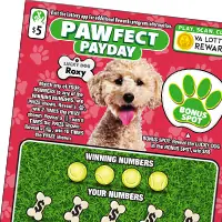 PAWFECT PAYDAY Virginia scratcher ticket