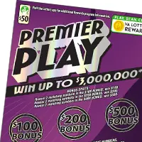 PREMIER PLAY Virginia scratcher ticket