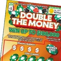 Double The Money Virginia scratcher ticket