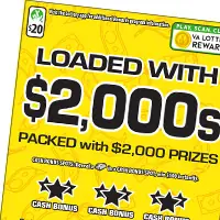 Loaded with $2,000s Virginia scratcher ticket