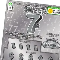 Silver 7s Virginia scratcher ticket