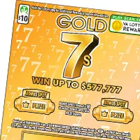 Gold 7s Virginia scratcher ticket