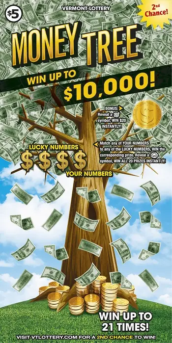 Money Tree Vermont instant ticket ticket