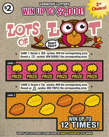 Lots of Loot Vermont instant ticket ticket