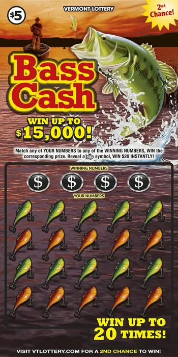 Bass Cash Vermont instant ticket ticket