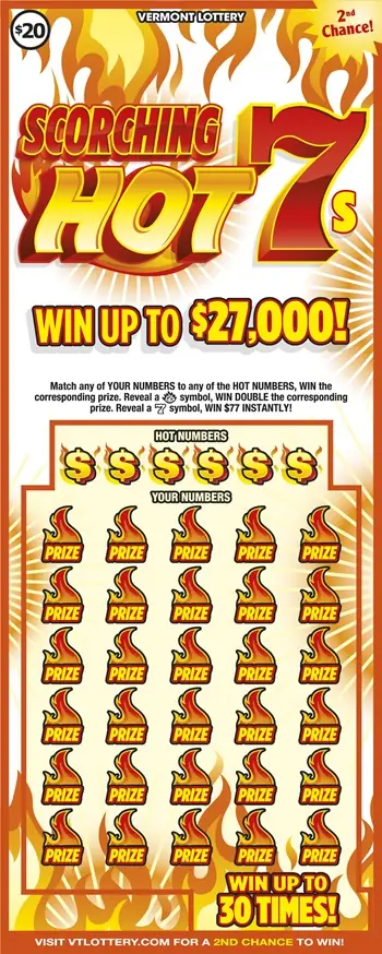 Scorching Hot 7s Vermont instant ticket ticket