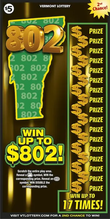 802 Vermont instant ticket ticket