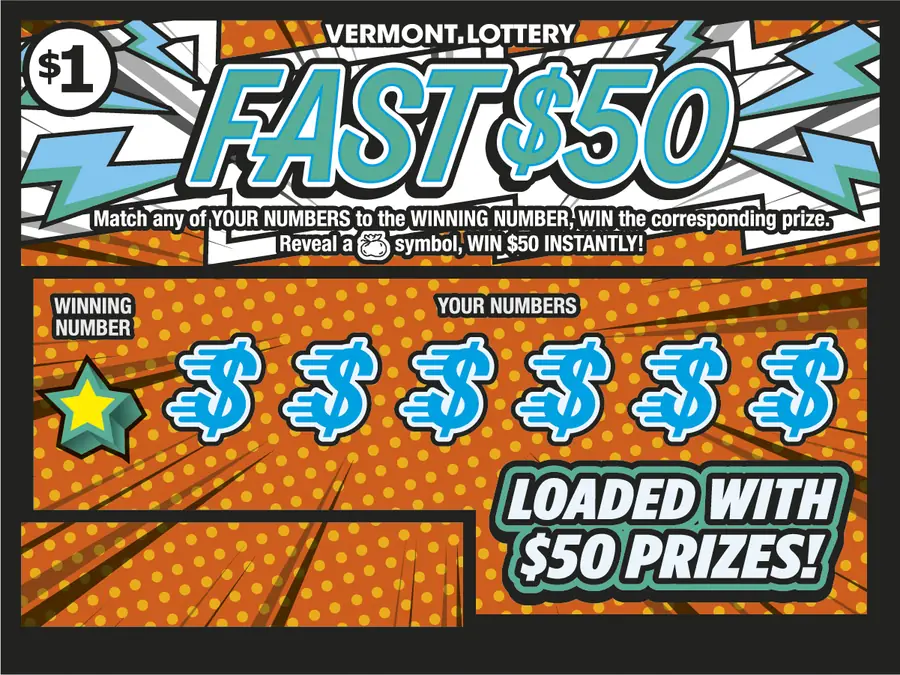 Fast $50 Vermont instant ticket ticket