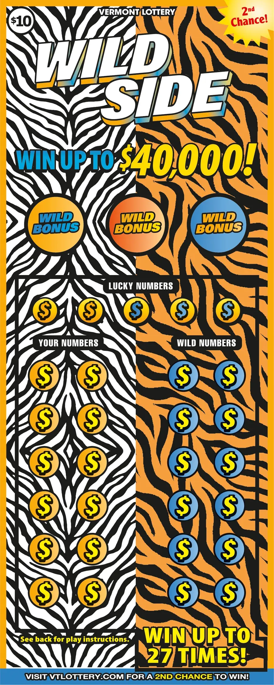 Wild Side Vermont instant ticket ticket