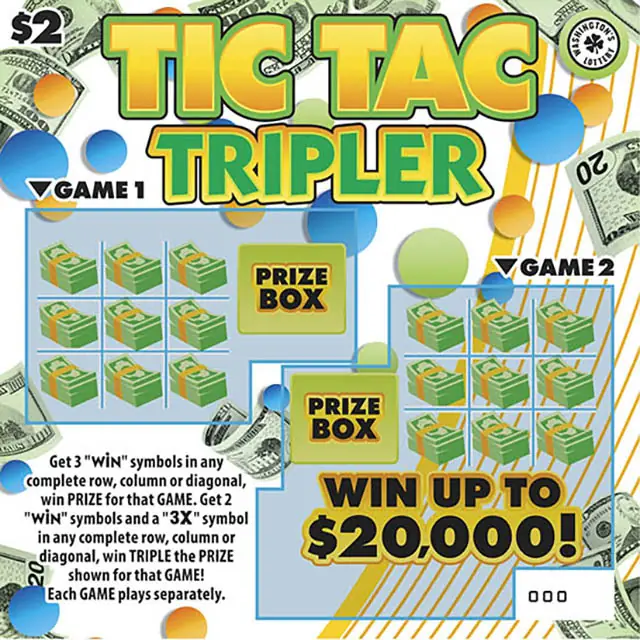 TIC TAC TRIPLER Washington scratch game ticket
