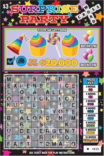 FIESTA-PIZZA-BBQ-PARTY CW West Virginia scratch-off ticket