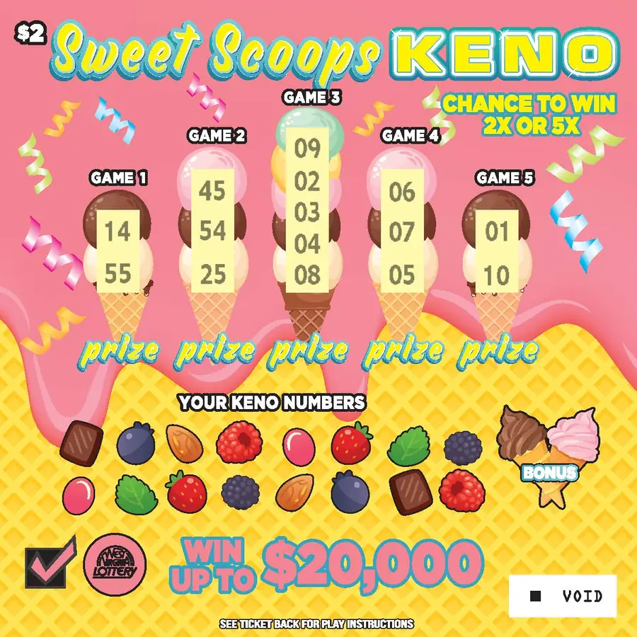 KENO - Truck-Scoops-Green-Primo West Virginia scratch-off ticket
